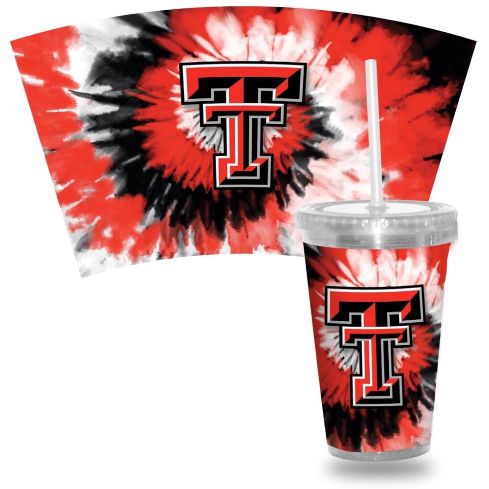 NWT Texas Tech 16oz Tie-Dye Tumbler‎